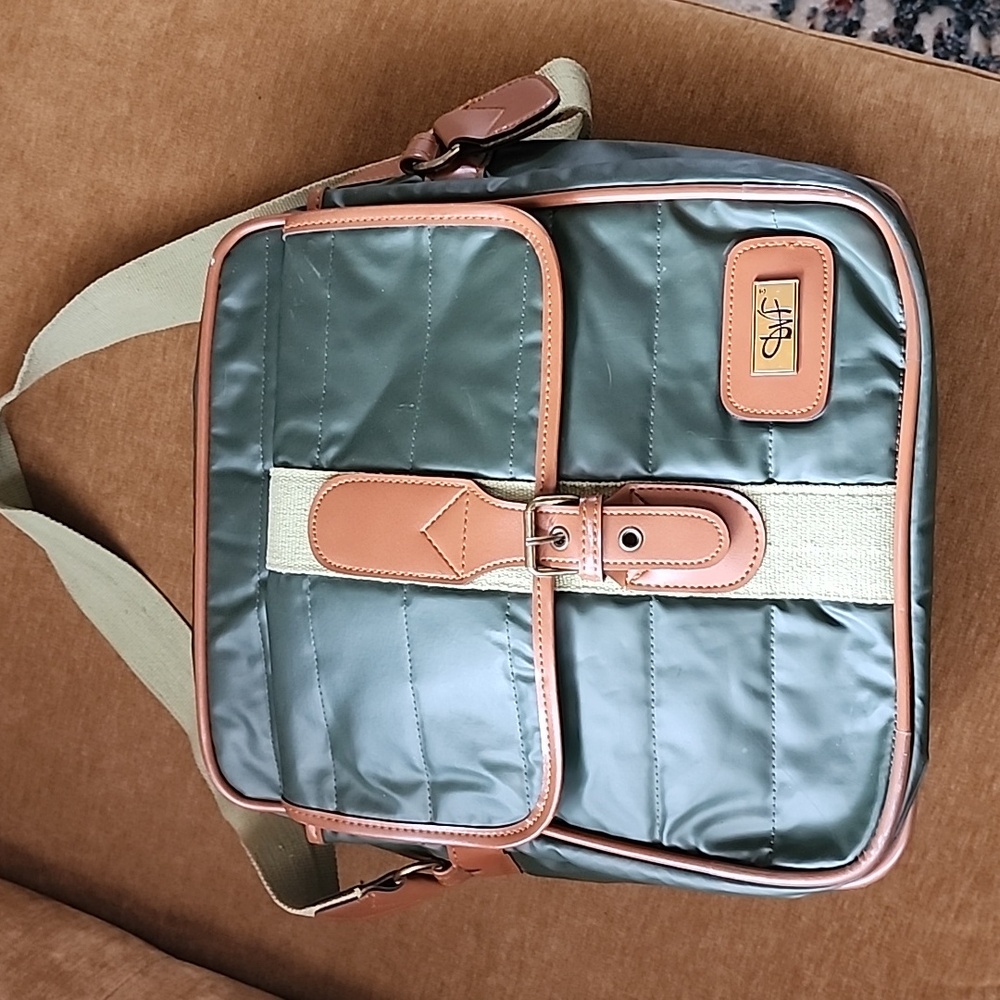 DvfGreen and Brown Men's Bag
